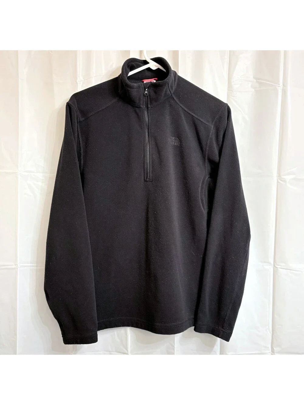 The North Face Men's 1/4 Zip Fleece Pullover Sweater Small S Black